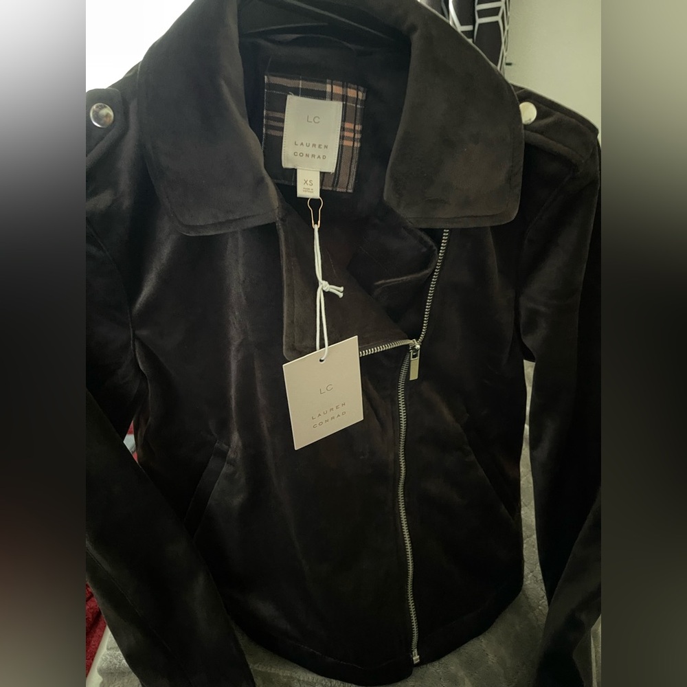 Dark Black Leather Jacket